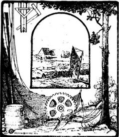 Backer laget logo for Harstadutstillingen 1911