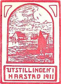 Backer laget logo for Harstadutstillingen 1911