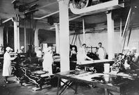 Lorentz, Erbe & Søn. Kjeksfabrikk i Trondheim hvor Karl Oskar arbeidet som maskinist på 1920-tallet