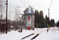 Vanntårnet på Stryken stasjon. Foto: Roy Olsen (2003).