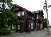 Lunner stasjon, oppført 1900, ark. Due. Foto: Mahlum (2006)