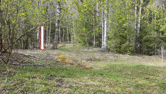 Lw Lofthus under Gårud 2020, bilde tatt nordover, plassering antydet.png