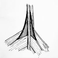 Høye og smale lyrodder, på øverste bord.