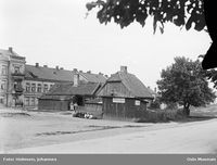 Løkka Mærrahaugen lå til Geitmyrsveien 7, der det når står leiegårder. Foto: Johannes Holmsen (omkr. 1900)