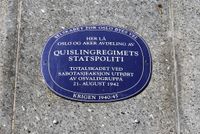 Møllergata 37: Statspolitiets Oslokontor under okkupasjonen. 59.916221° N 10.748899° Ø