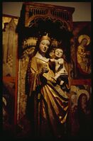 Detalj av alterskåpet frå 1480. Foto: Anna-Margrete Olden (1975)