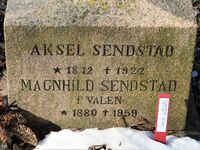 Magnhild Sendstad er gravlagt på Vår Frelsers gravlund i Oslo. Foto: Stig Rune Pedersen (2023)