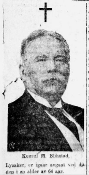 Magnus Blikstad faksimile Aftenposten 1926.JPG