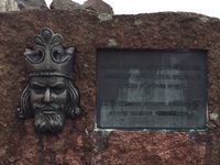 169. Magnus Lagabøtes teglkastell Tunsberghus plakett.JPG