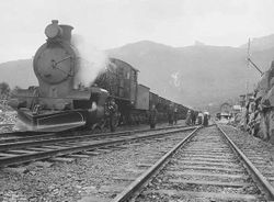 Malmtog på Narvik stasjon 1906.