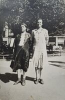 Maren Westli, Olava Kittelsen, Sandvika, Bærum 1950. Postkortfoto