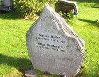 Musikeren Marius Müller (1958-99) er gravlagt på Klemetsrud kirkegård. Foto: Stig Rune Pedersen