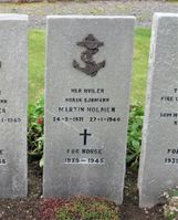 Martin Anton Holmen er gravlagt ved St. Olaf's Cemetery ved Kirkwall på Orknøyene. Foto: Stig Rune Pedersen (2019)