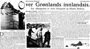 Martin Mehren faksimile Aftenposten 1931 ekspedisjon.jpg