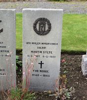 Martin Sylte er gravlagt ved St. Olaf's Cemetery ved Kirkwall på Orknøyene. Foto: Stig Rune Pedersen (2019)