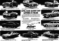 Opels personbilmodeller i 1980