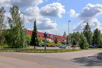 På sørsiden av Trollåsveien har Volvo Norge AS sin anleggsmaskindivisjon. Foto: Leif-Harald Ruud