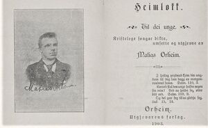 Matias Orheim faksimile bok 1903 Heimlokk.jpg