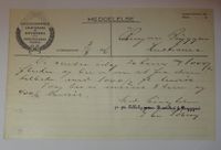 Meddelelse fra Lillehammer brænderi og bryggeri fra 1916.