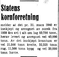 245. Melding fra Statens kornforretning i Arbeider-Avisen 24.4.1940.jpg