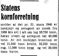 281. Melding fra Statens kornforretning i Arbeider-Avisen 24.4.1940.jpg