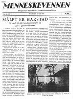 Menneskevennen 5. mai 1951. D.N.T.s generalsekretær ga gode råd til dem som skulle til landsmøtet på Trondenes 4.-8. juli.