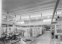 Fra utstillingsområdene. Foto: Teigens Fotoatelier/Norsk Teknisk Museum (1962).