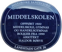 Middelskolen, Landstads gate 26,