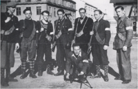 Milorg ved Telegrafbygningen mai 45.