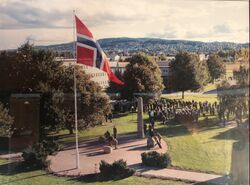 Minnemarkering på Kjeller 18.11.1993.