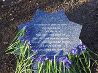 Minnepark Carl Fredriksens Transport. Fra diktet "Jøden" av Henrik Wergeland.