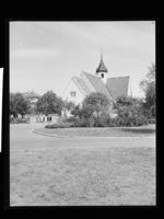 Mo kirke i 1963. Fotograf: Å.L./Nasjonalbiblioteket