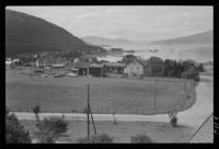 Prestegarden sett frå Mo kyrkje siste halvdel av 1940-talet