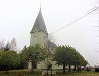 Mogreina kapell i Ullensaker, oppført 1911–1912, ark. Stein. Foto: Stig Rune Pedersen (2012)