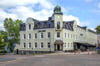 Parti fra Dronningens gate ved Moss hotell. Foto: Leif-Harald Ruud (2019).