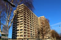 Boligblokkene i Nåkkves vei. Nr. 3 i midten, nr. 1 bak. Foto: Stig Rune Pedersen