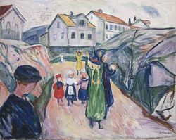 «Gate i Kragerø» (1913) Foto: Munch i Kragerø