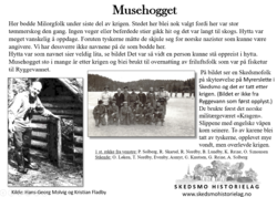 Musehogget infotavle.