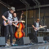 The Twang-o-Matics på Christiania torv 2. juni 2012. Foto: Leif-Harald Ruud