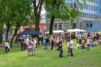 Publikum i Kristparken 1. juni 2013. Foto: Leif-Harald Ruud