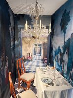 Interiør fra glassmuseet.