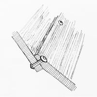 Saum (klink) av kobber med roer på innsiden.