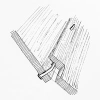 Spiker som er bøyd tilbake (nykt).