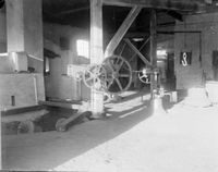 Verkstedet omkring 1900. Foto: Ukjent