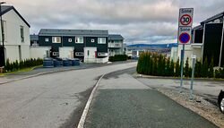 Nedkjøring fra Bråteveien til Bråtejordet boligområde. 2023.