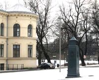 Nedstigningstårn ved Nordraaks plass i Oslo. Foto: Stig Rune Pedersen