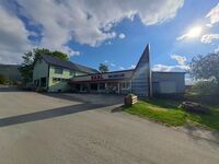 Nesna museum har siden 2007 holdt til i Zahlbygget. Bygget sett fra nordvest i 2025.