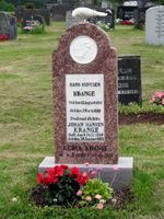 Hans Bentsen, Johan Hansen og Gubia Kranges gravsted. Foto: Siri Johannessen (2016).