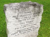 Nico Sejersted Selmer er gravlagt på Haslum kirkegård. Foto: Stig Rune Pedersen (2012)