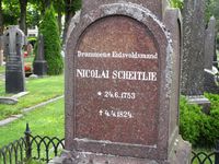 Gravminnet til Drammens eidsvollsmann, Nicolai Scheitlie. Foto: Stig Rune Pedersen